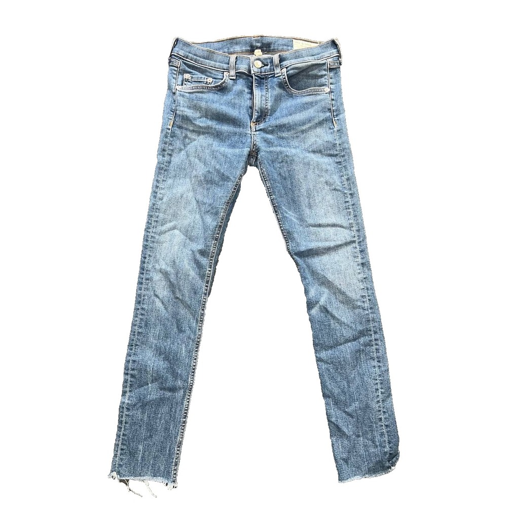 Rag & Bone Women's Blue Jeans skinny low rise Size X-Small A011548